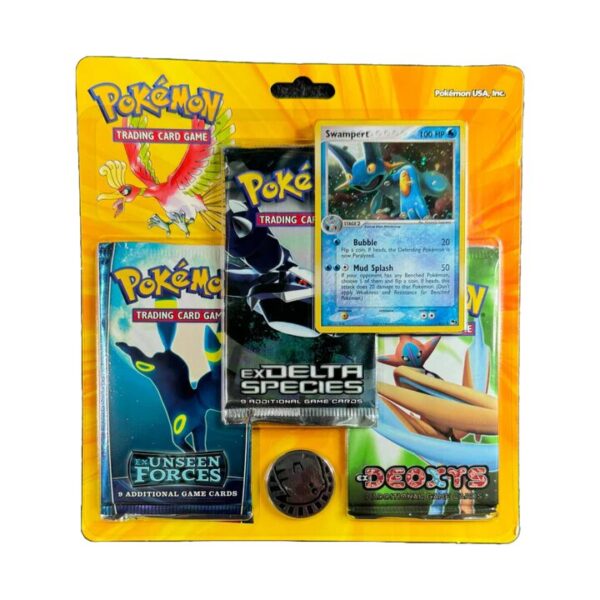 EX Delta Species  Unseen Forces Deoxys Triple Blister - Image 2