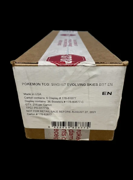 Evolving Skies Booster Box Sealed Case First Print